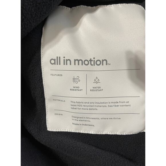 All in Motion Mid Weight Puffer Jacket Size Medium PTP 22” Length 26” - Picture 8 of 8